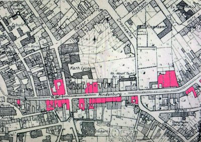 Grafik Projekt Hindenburgstraße Orte
